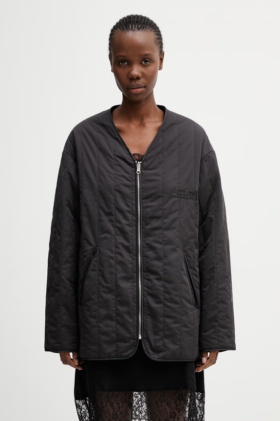 MM6 Maison Margiela kurtka damska czarny S52AM0351.MTN134.962
