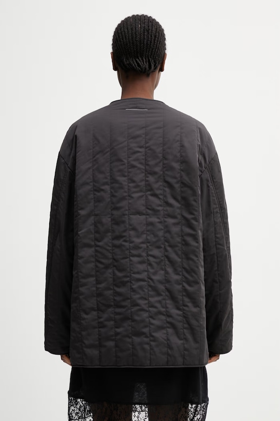 Ρούχα MM6 Maison Margiela μπουφάν γυναικείο S52AM0351.MTN134.962 μαύρο