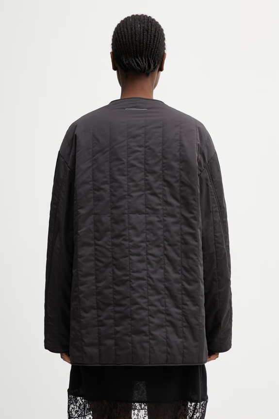 Odzież MM6 Maison Margiela kurtka damska S52AM0351.MTN134.962 czarny