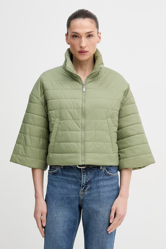 Bunda United Colors of Benetton jemné zateplenie zelená 2TWDDN09O