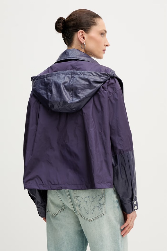 Ρούχα Pinko μεταβατικό μπουφάν γυναικείο 106811.A3AU μωβ