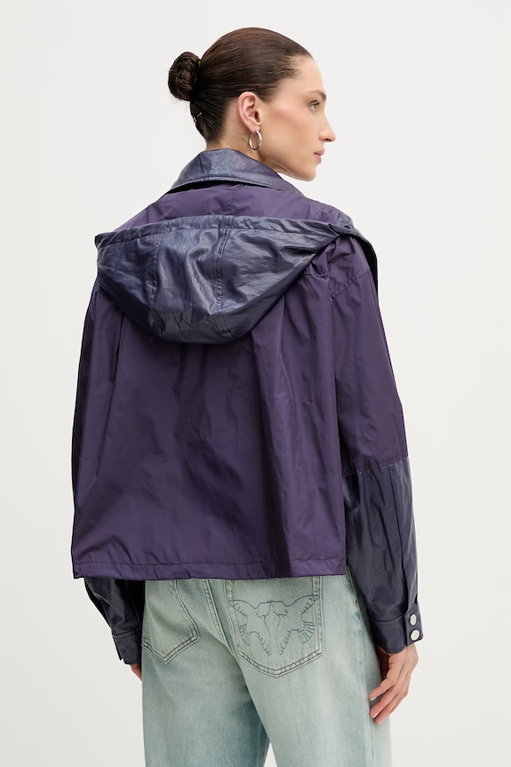 Ρούχα Pinko μεταβατικό μπουφάν γυναικείο 106811.A3AU μωβ
