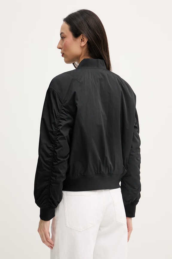 Oblečenie Calvin Klein Jeans bunda bomber dámska LV047F505G čierna