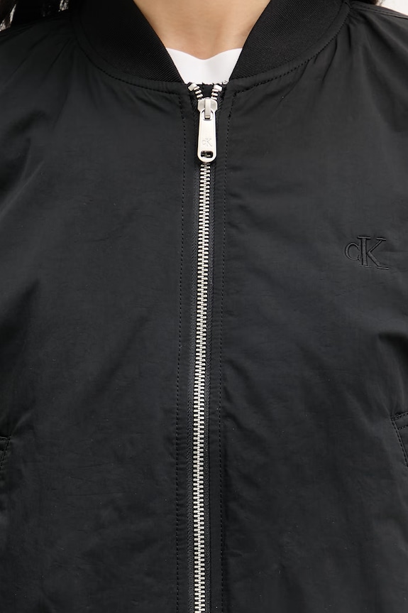 Calvin Klein Jeans bunda bomber dámska LV047F505G čierna