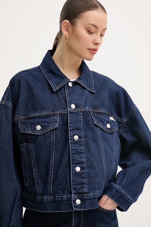 Calvin Klein Jeans farmerdzseki női sötétkék LV047F780G