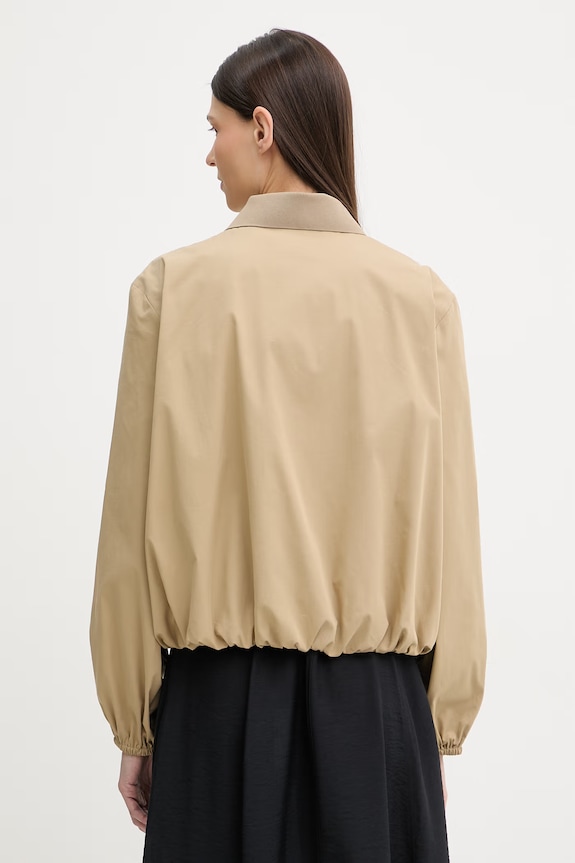 Oblečenie Marc O'Polo bunda bomber dámska s bavlnou 5000009614 béžová
