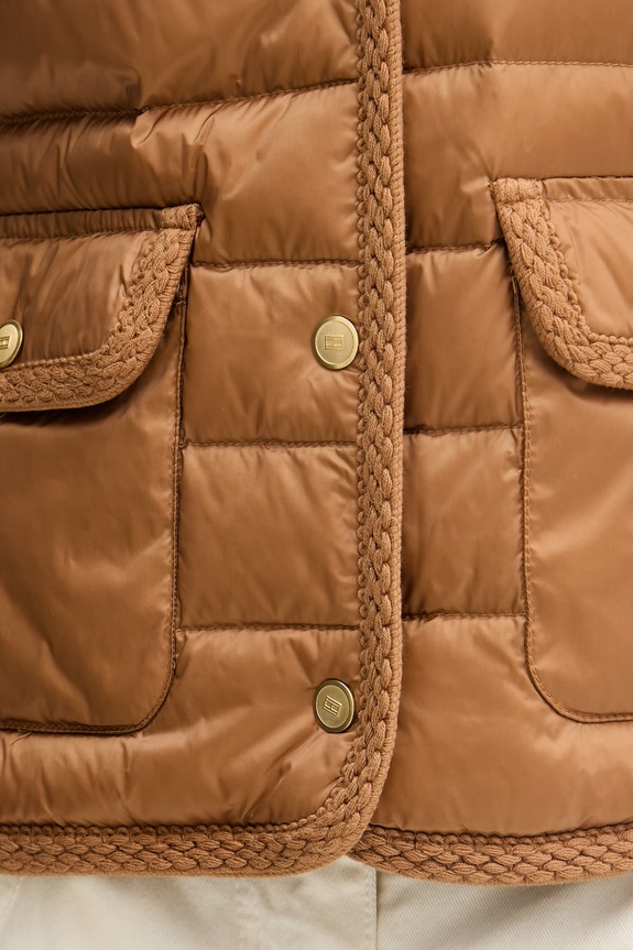 Tommy Hilfiger vesta dámska WW0WW49661 hnedá