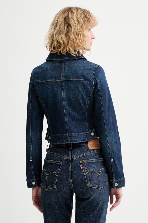 Ρούχα Τζιν μπουφάν Levi's Y2K STRETCH FITTED 005R4.0001 μπλε