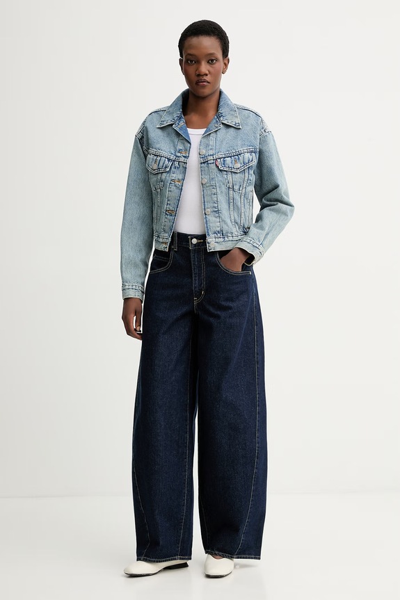 Levi's kurtka jeansowa SHRUNKEN 90S TRUCKER A9155.0021 niebieski SS26