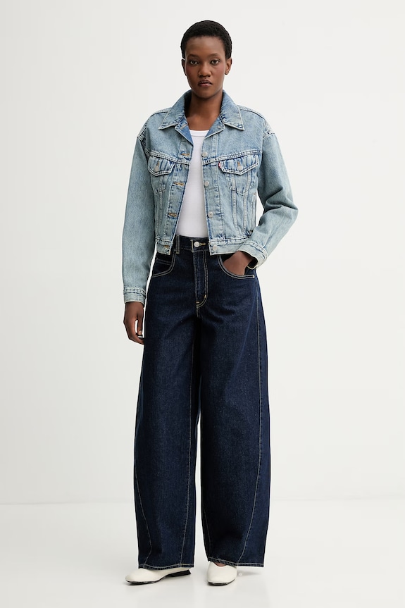 Levi's kurtka jeansowa SHRUNKEN 90S TRUCKER A9155.0021 niebieski SS26