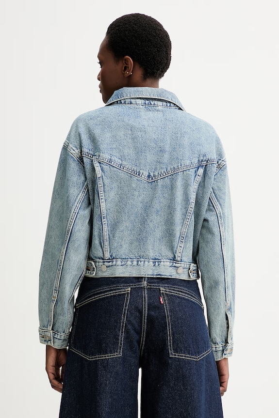 Odzież Levi's kurtka jeansowa SHRUNKEN 90S TRUCKER A9155.0021 niebieski