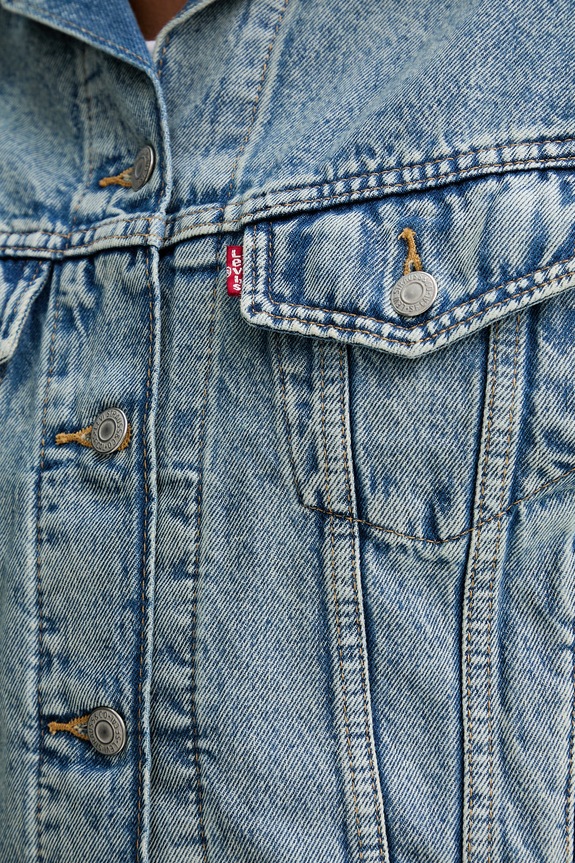 Levi's kurtka jeansowa SHRUNKEN 90S TRUCKER A9155.0021 niebieski