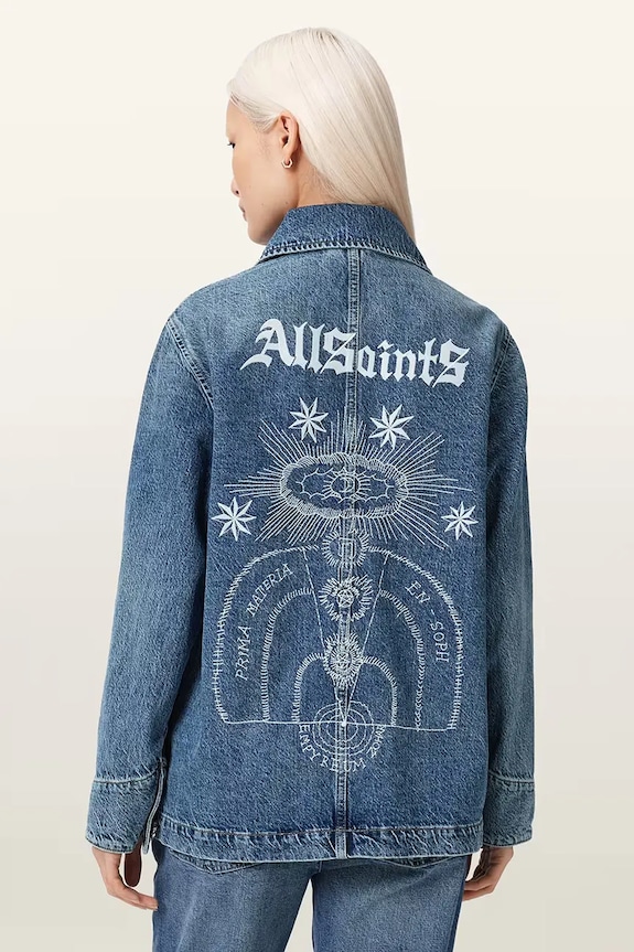 AllSaints dámska rifľová BEX W044OE modrá SS26