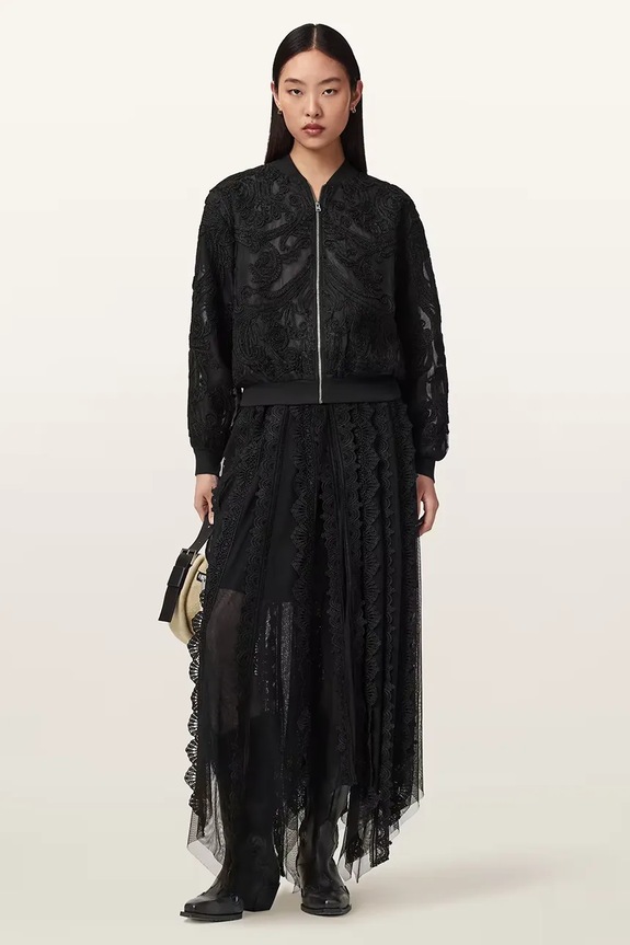 Odzież AllSaints bomberka damska JADE W124OD czarny