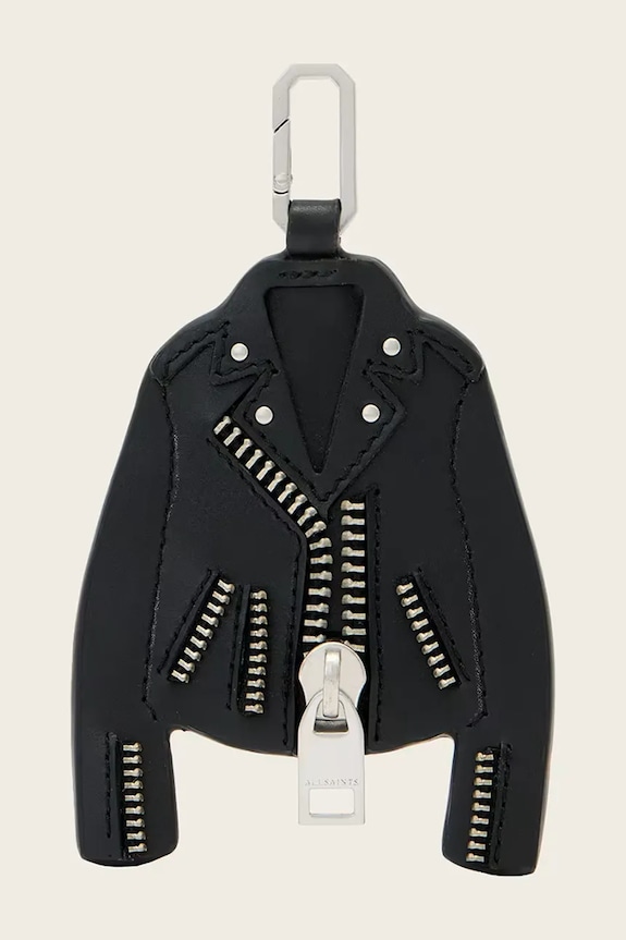 AllSaints brelok skórzany BALFERN czarny W535XC