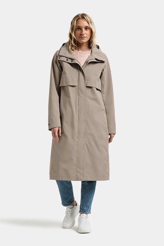 Didriksons parka ISOLDE 505677 beżowy SS26