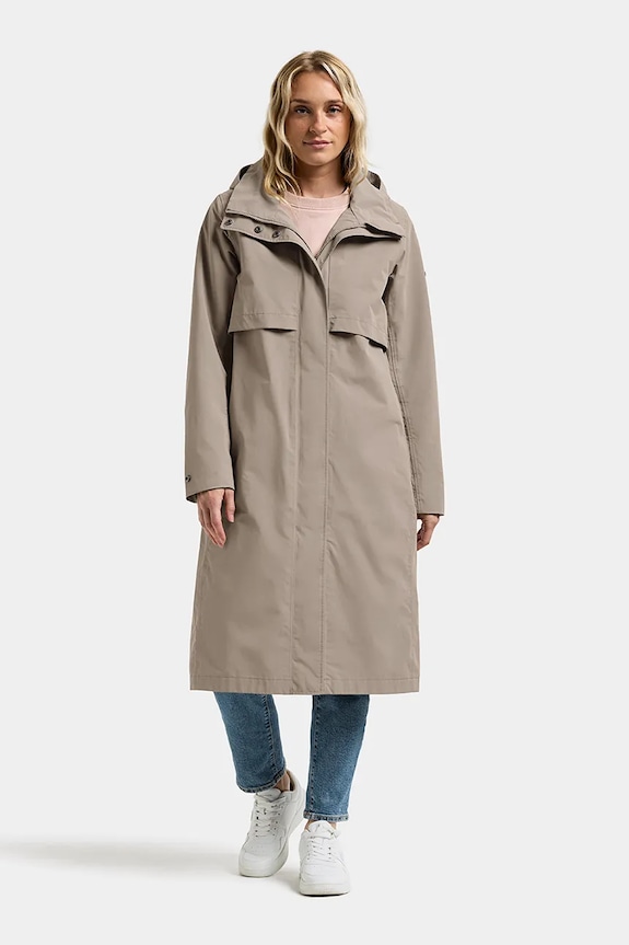 Didriksons parka ISOLDE 505677 beżowy SS26