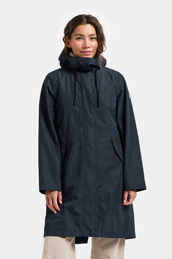 Didriksons parka ELINA pozostałe granatowy 506045