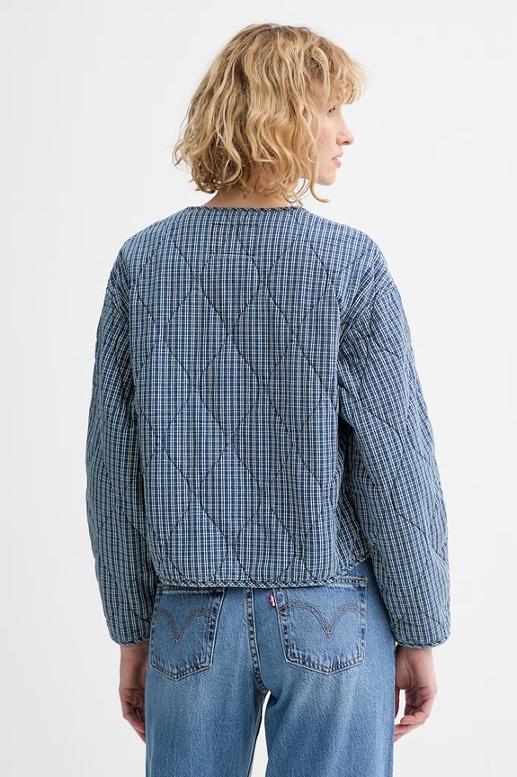 Ρούχα Βαμβακερό μπουφάν Levi's RUE LINER JACKET 005AU.0001 μπλε