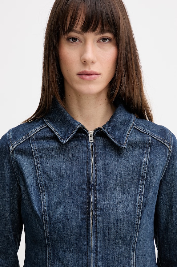 Levi's kurtka jeansowa STRETCH FITTED niebieski 005EA