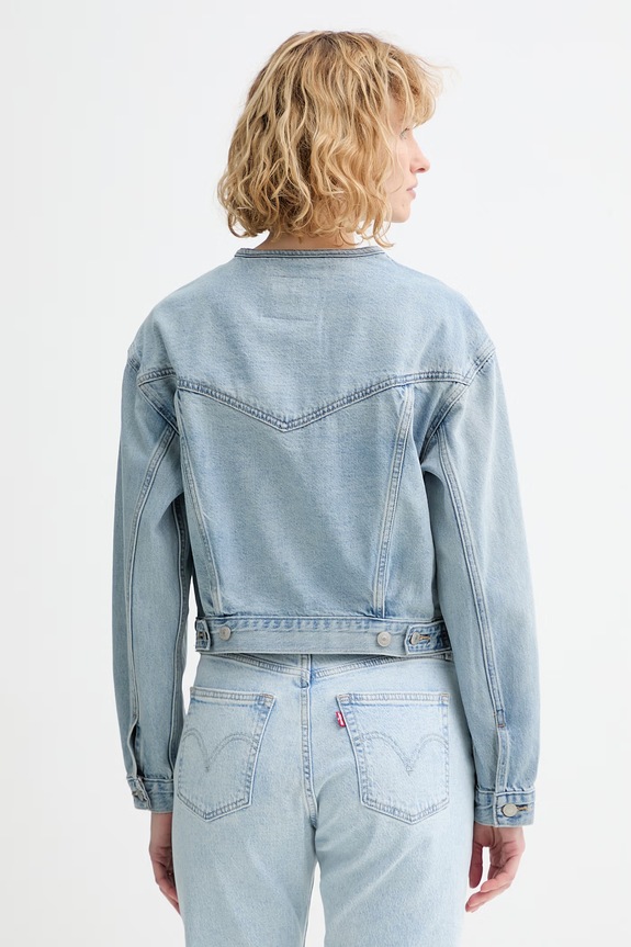 Ρούχα Τζιν μπουφάν Levi's COLLARLESS SHRUNKEN 90S 006EZ μπλε