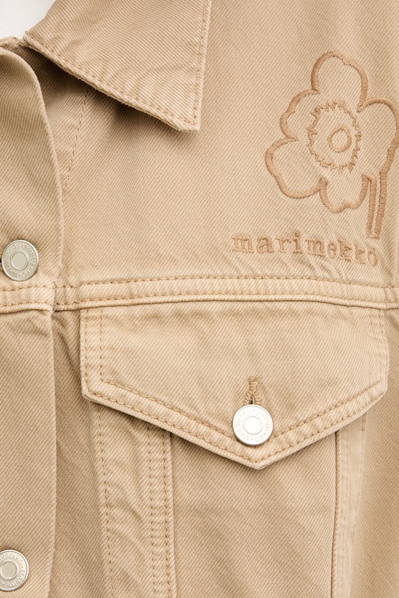 Marimekko jachetă pentru femei, din denim 095186 bej