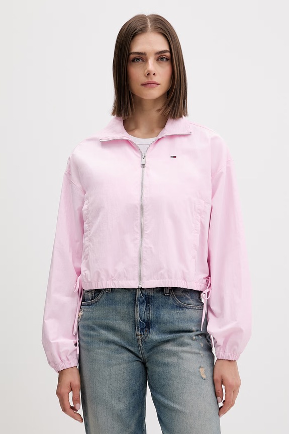 Tommy Jeans kurtka przejściowa damska różowy DW0DW22325