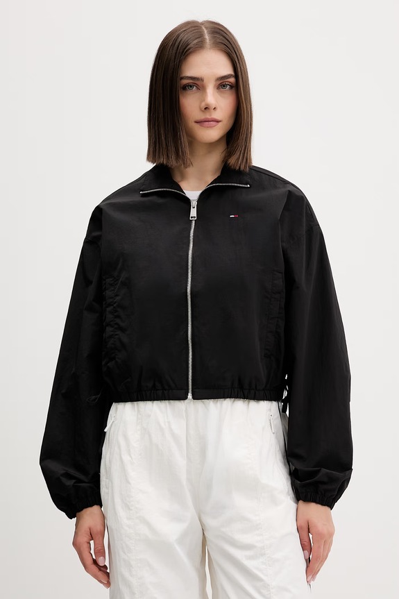 Tommy Jeans kurtka przejściowa damska czarny DW0DW22325