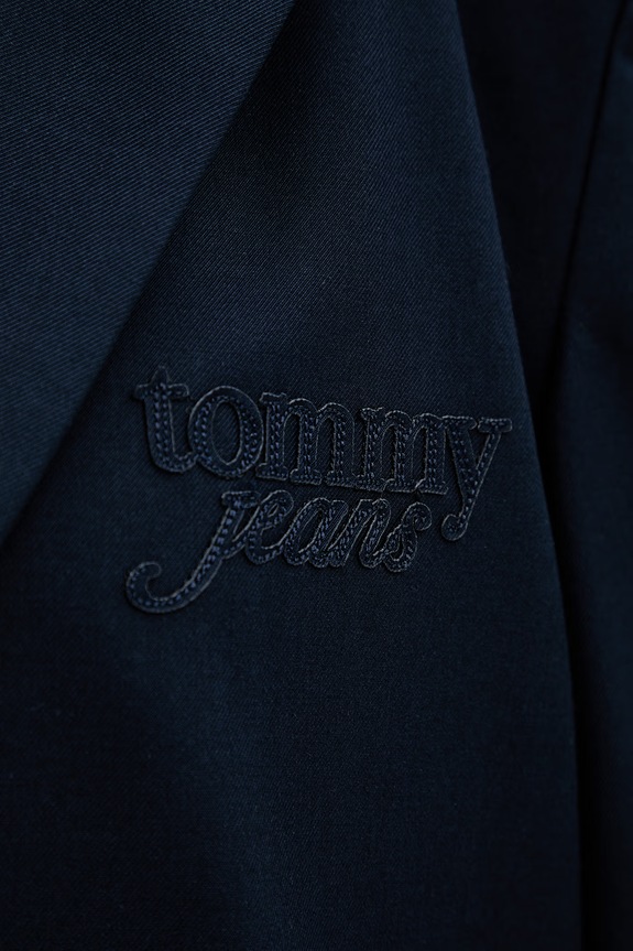 Tommy Jeans marynarka jednorzędowa damska DW0DW22601 granatowy