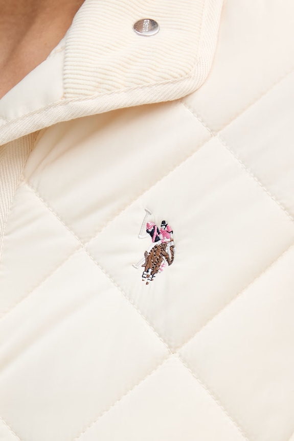 Bunda U.S. Polo Assn. QUILTED JACKET WUP2261 béžová