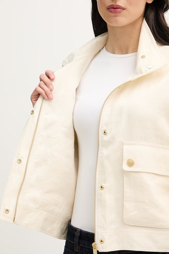 Tommy Hilfiger bunda dámska ľanová WW0WW48616