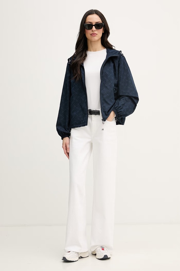 Tommy Hilfiger geacă de tranziție pentru femei WW0WW48625 bleumarin SS26