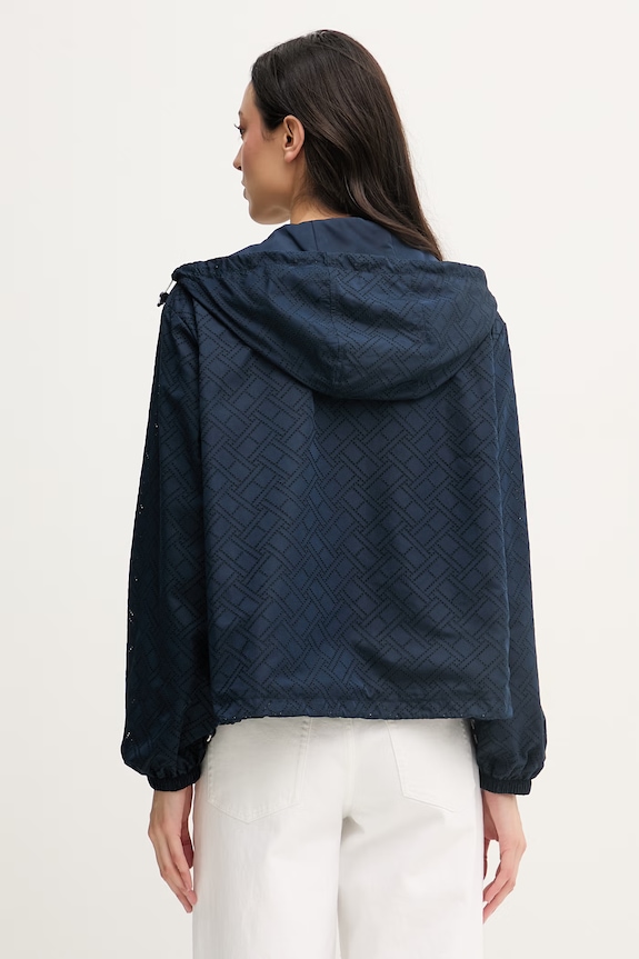 Îmbrăcăminte Tommy Hilfiger geacă de tranziție pentru femei WW0WW48625 bleumarin