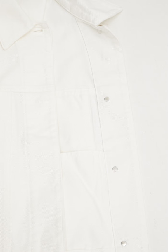 Maison Kitsuné Trucker krótka kurtka damska jeansowa QW02102WD4024 beżowy