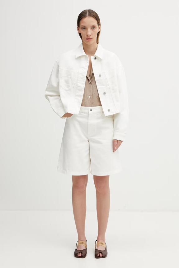 Maison Kitsuné Trucker krótka kurtka damska jeansowa QW02102WD4024