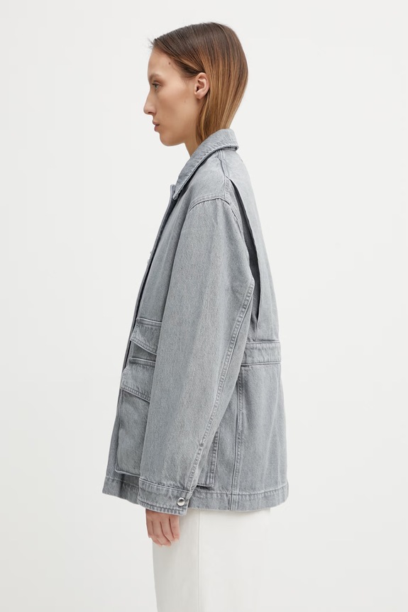 Maison Kitsuné Barn Women's denim jacket QW02207WD4021 gray SS26