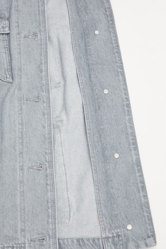 Maison Kitsuné Barn Women's denim jacket QW02207WD4021 gray