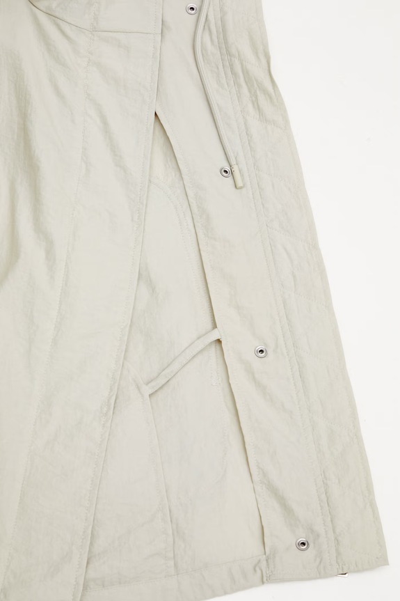 Maison Kitsuné Sporty Windbreaker transitional jacket Women's QW02203WQ4077 beige