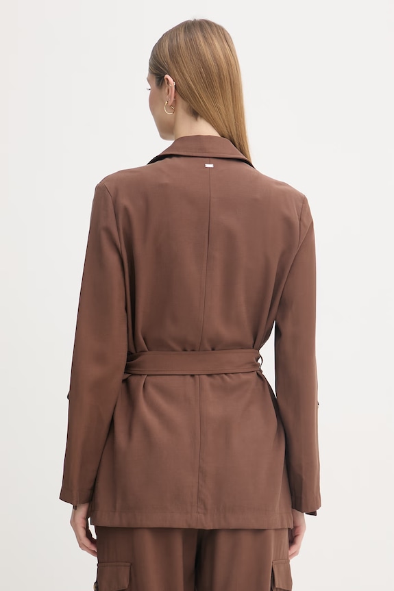 Odzież Gaudi kurtka damska z wiskozy 611FD35007 brązowy