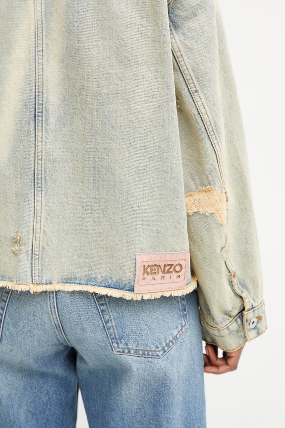Kenzo Trucker Jacket kurtka damska jeansowa FG52DV2626Q8