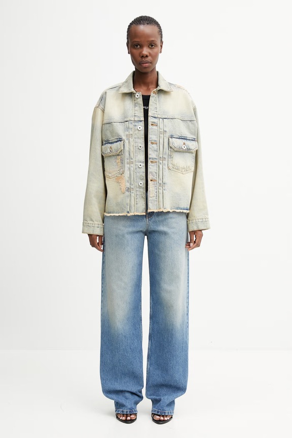 Kenzo Trucker Jacket kurtka damska jeansowa FG52DV2626Q8