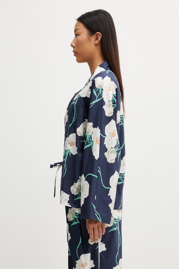 Kenzo Jacket жіночий бавовняний піджак FG52VE2879O2 темно-синій SS26
