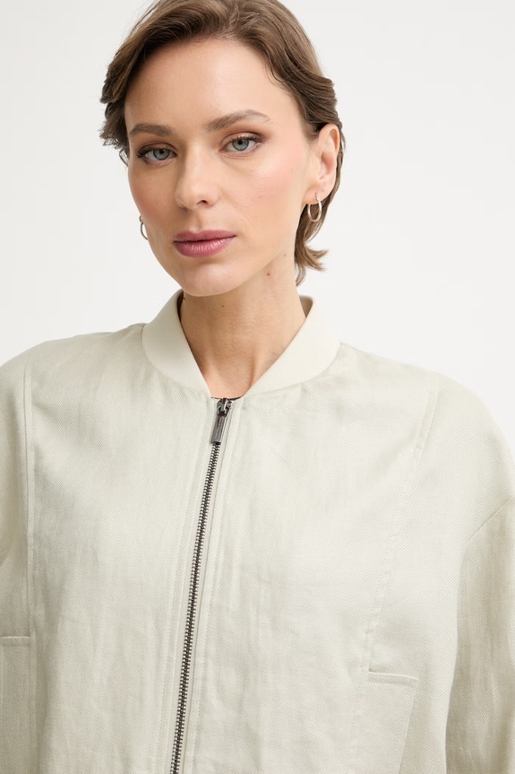 Armani Exchange átmeneti kabát női vászon bézs XW001980.AF21530