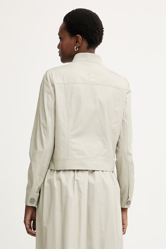 Oblečenie Armani Exchange prechodná bunda dámska bavlnená XW002004.AF18863 béžová