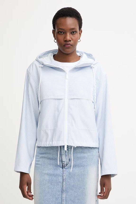 Armani Exchange prechodná bunda dámska modrá XW002028.AF21534