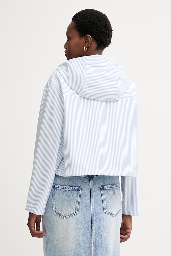 Oblečenie Armani Exchange prechodná bunda dámska XW002028.AF21534 modrá