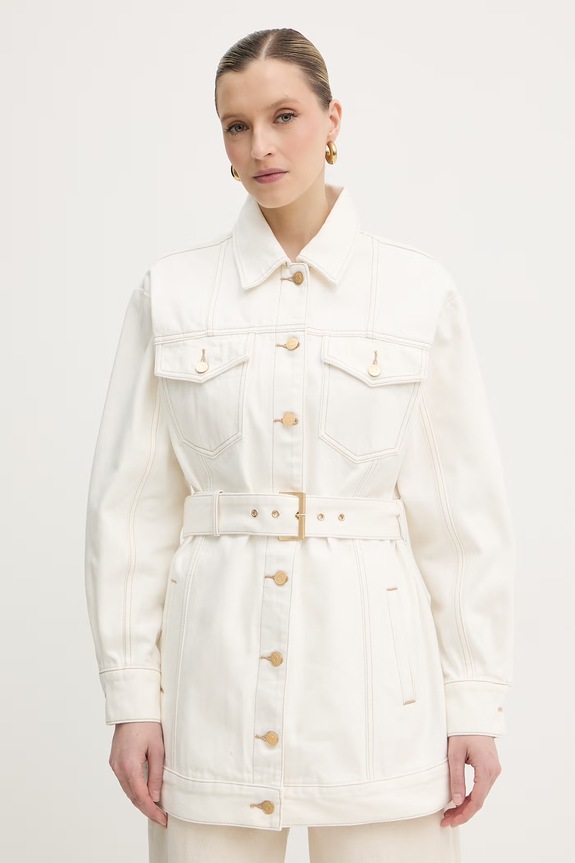 Armani Exchange bunda dámska rifľová béžová XW002254.AF21335