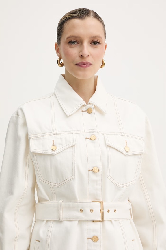 Armani Exchange bunda dámska rifľová béžová XW002254.AF21335