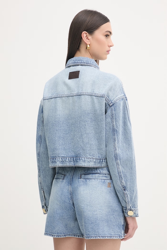 Oblačila Armani Exchange jeans jakna ženska XW002260.AF21338 modra