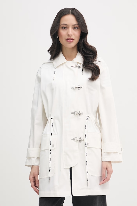 DKNY kurtka damska bawełniana beżowy P6BJ0EG0
